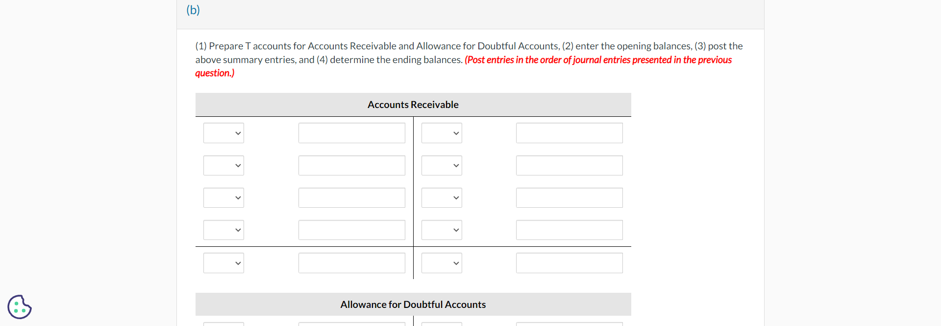 inventory, $56,200 3. Collection of accounts receivable, $6,588,000 4. Write offs of