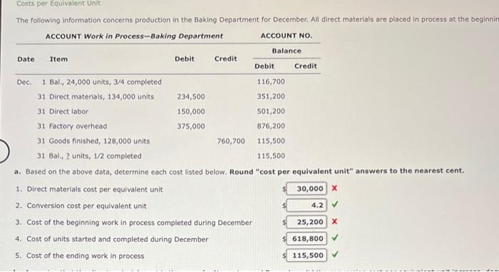 please help with the incorrect ones The following information concerns production in