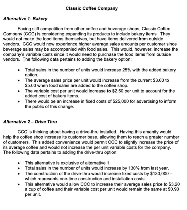 3 scenarios. Assume current average assets are $250,000. Average current assets for