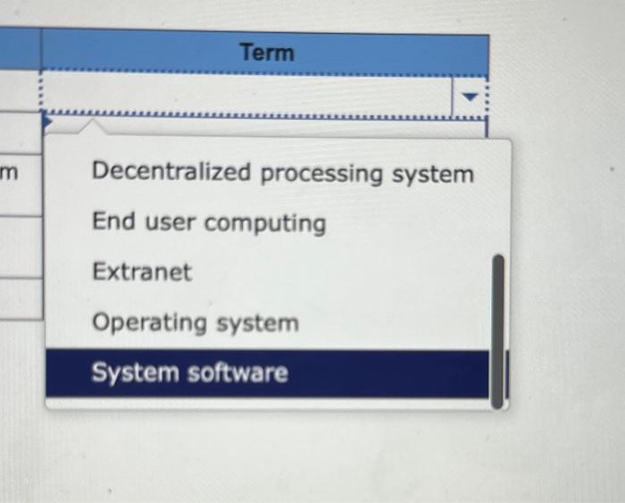 or not at all, Term Batch processing Data warehouse Database system Decentralized