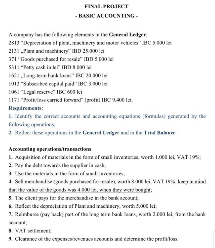 plz solve and gets thumbe us. plz agaim. FINAL PROJECT -