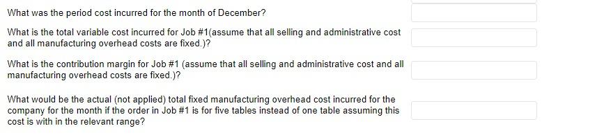 table is specially customized for the customer. This month, you have been