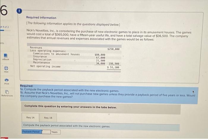 please explain step by step Required information [The following information applies to