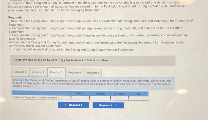 Department. The spiced meat mixture is processed in the Casing and Curing