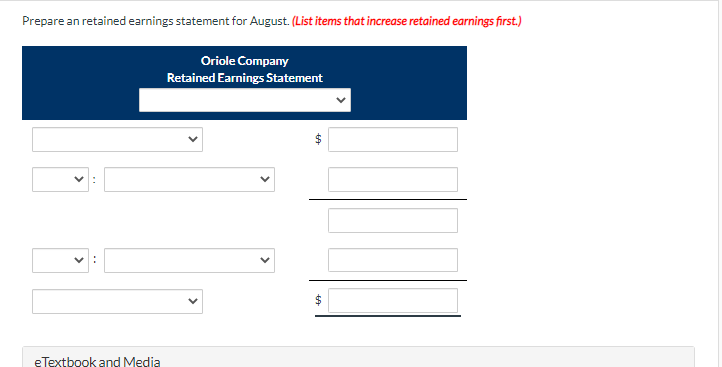the month of August is as follows. Assume that August is the