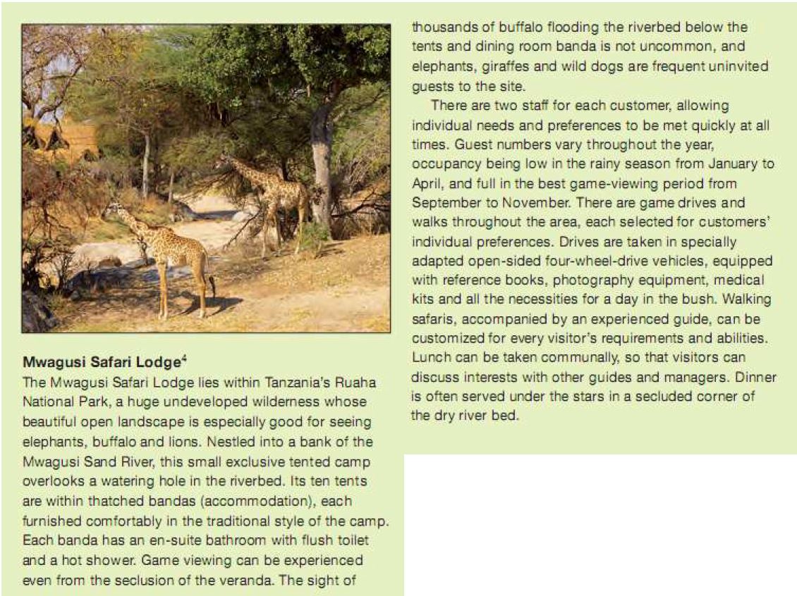 hotel* What do you think is the 4V's profile for each of