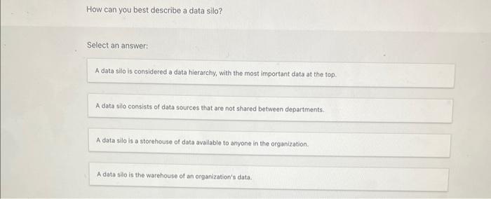 an answer: Focus on key performance indicators (KPI). Question 4 of 14