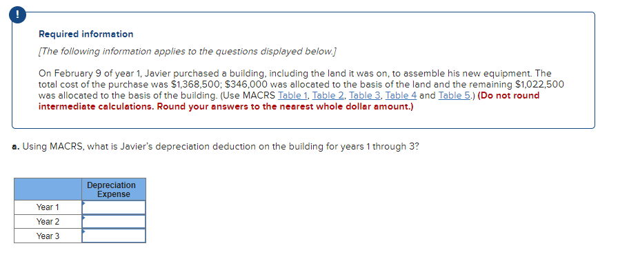  Table 1: Table 2: Table 3: Table 4: Table 5: Required