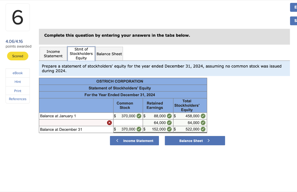 31, 2024, adjusted trial balance for Ostrich Corporation is presented below. Accounts