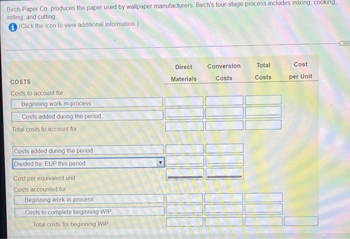 includes mong, cooking, rolling and cutting Click the icon to view additional