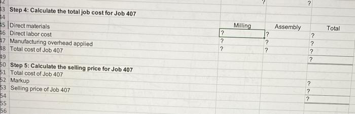 the example in the text. Enter formulas in the cells that contain
