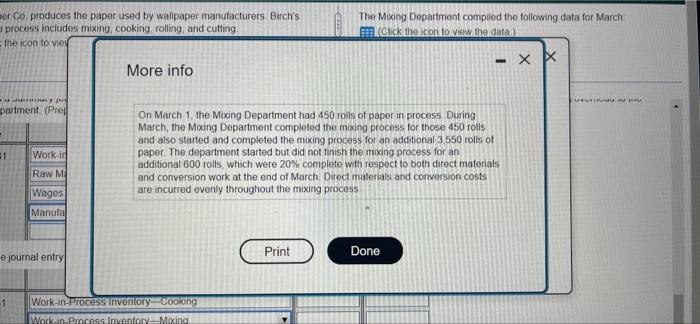 FIFO mothod The Moving Department beginning work in process of 450 units