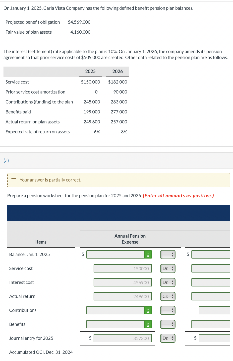  please include entire pension worksheet 