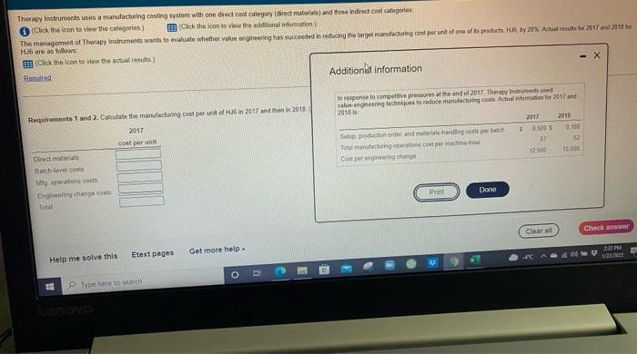 please answer correctly and round to the nearest dollar Thway Instruments as