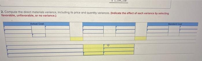 Company set the following standard costs per unit for its product. 31.45