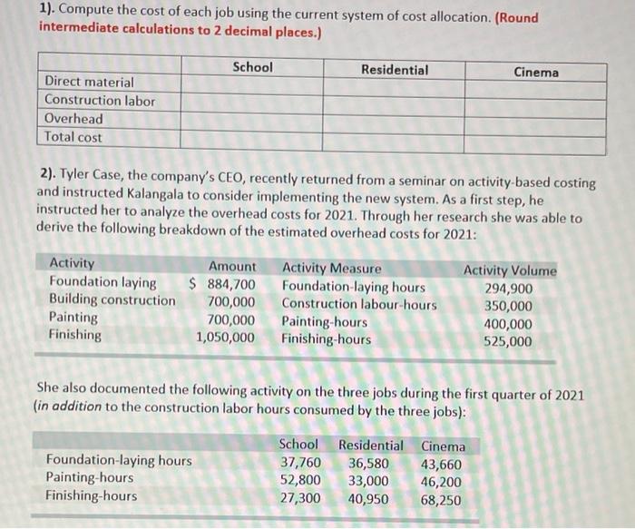 three-year-old business, provides contracting and construction services to a variety of clients.