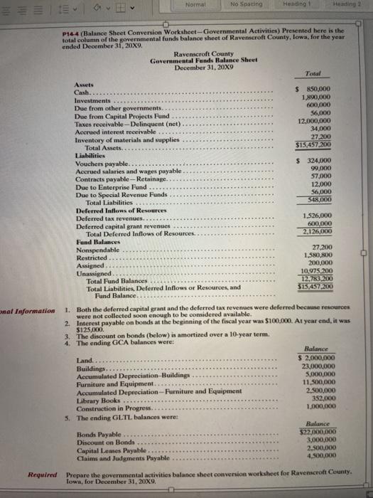  at the bottom is the question to answer Normal No Spacing