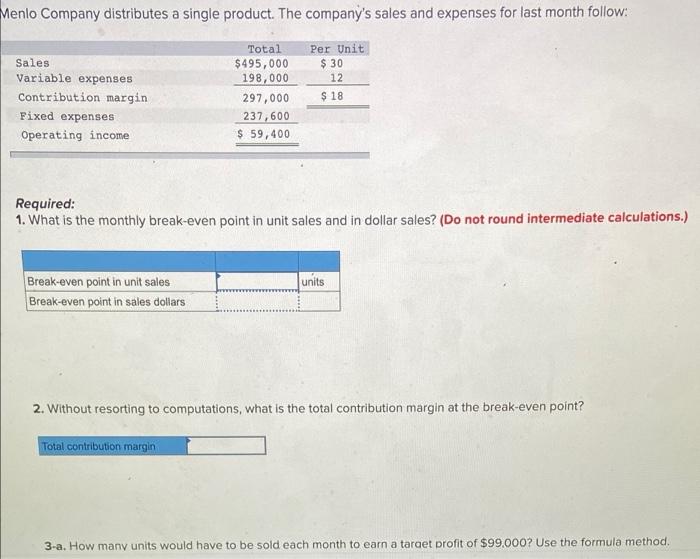 Please explain how to do it too Thank you! *****Accounting Menlo Company