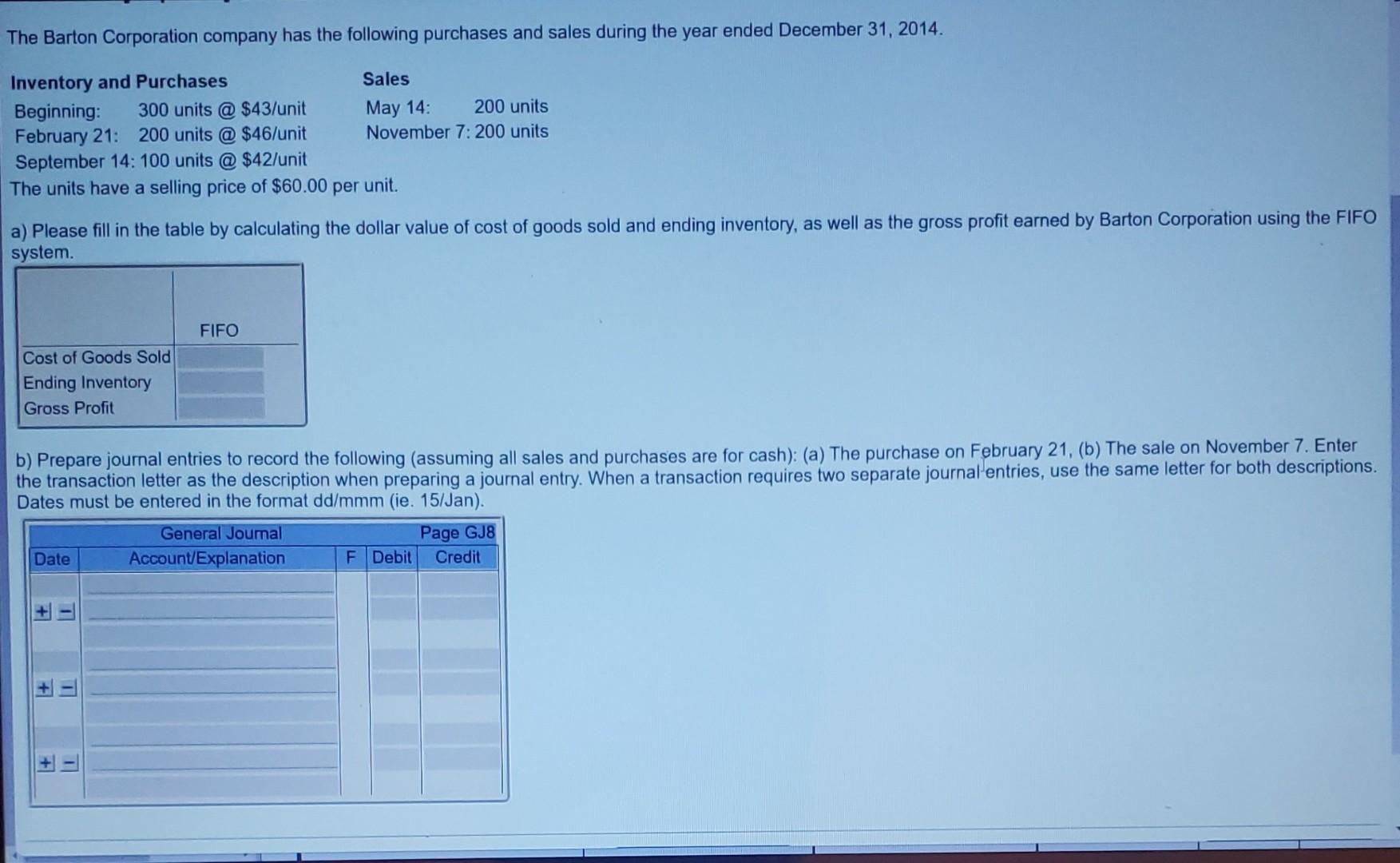  this is ACC 1093. Please give answer in general entries for