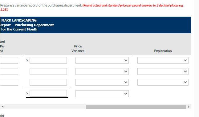 and Wyco). The company is interested in controlling the materials costs, namely