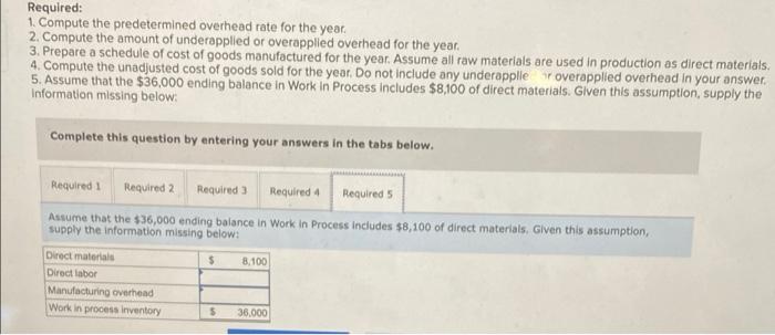 predetermined overhead rate was based on a cost formula that estimated $136,500
