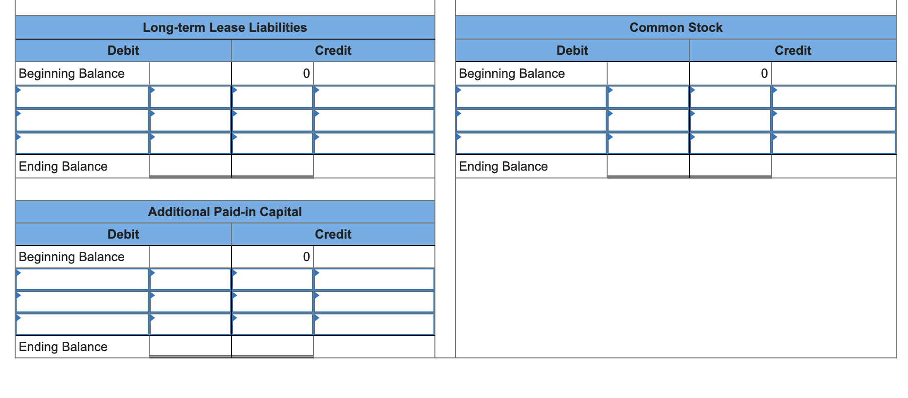 Transactions in T-Accounts LO2-4 [The following information applies to the questions displayed
