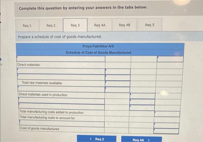North Sea oll fields. The company uses a job-order costing system that