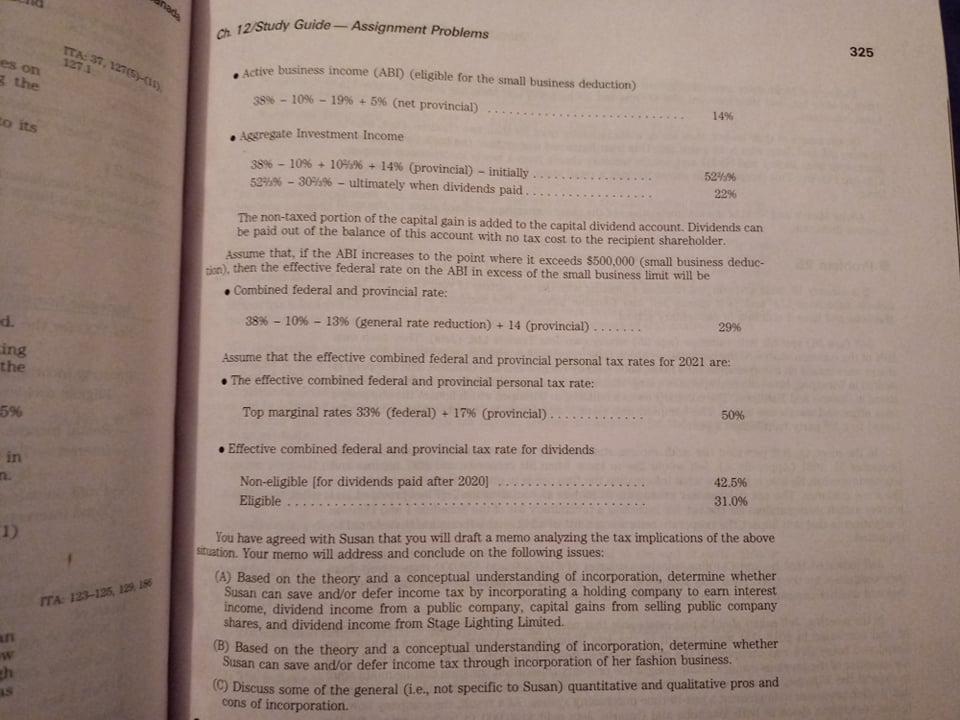 problem 23 TAVO-C. a (A) Which of the above costs incurred by