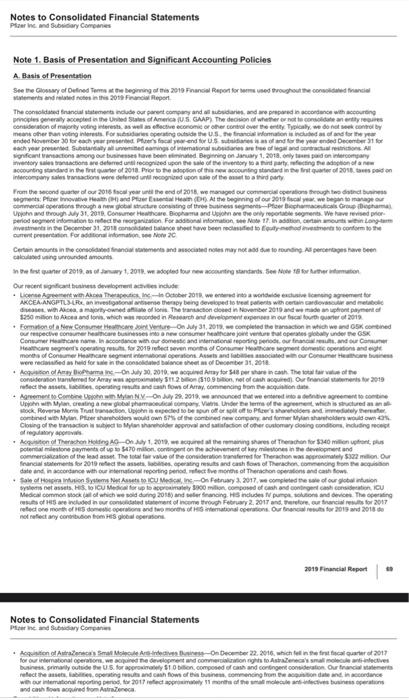 Describe what caused Pfizers goodwill balance to increase during 2019 (using information