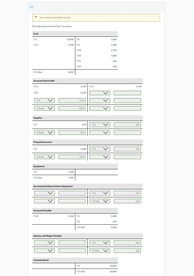 31 31 Purchased used truck for $7,200, paying $1,800 cash and the