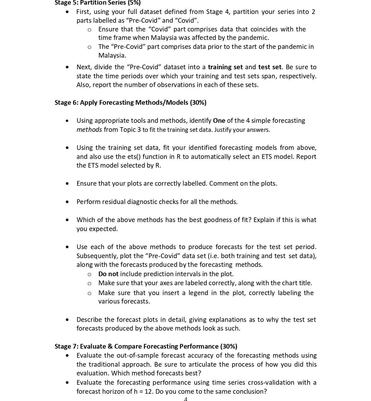 Explain. Stage 8: Quantifying Forecasted Loss in Tourism Revenue (10\%) - Using