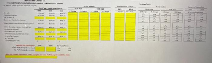  please answer all yellow cells. i know it is blurry but