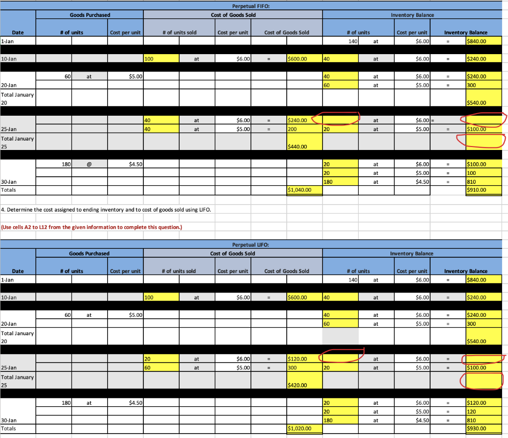  Please answer the red highlights. ple Goods Purchased Date # of