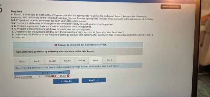 the following transactions for Year 1. its first year of operations, and