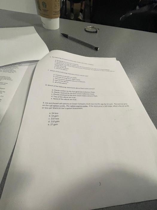 please answer the multiple choice questions added clear picture a thi al