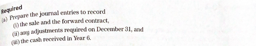 financial position at December 31, year 5 which shows accounts receivable and