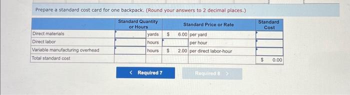 the effect of each variance by selecting "F" for favorable, " U