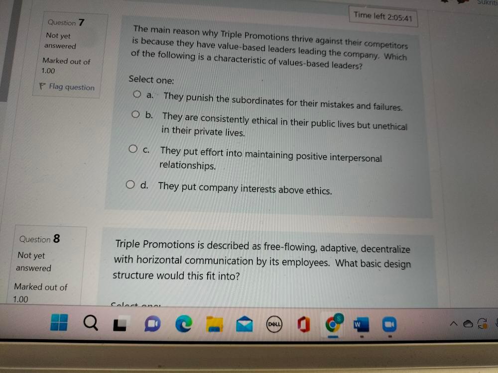 2:05:54 Triple Promotions also employs technologies, skills and processes tor searching and