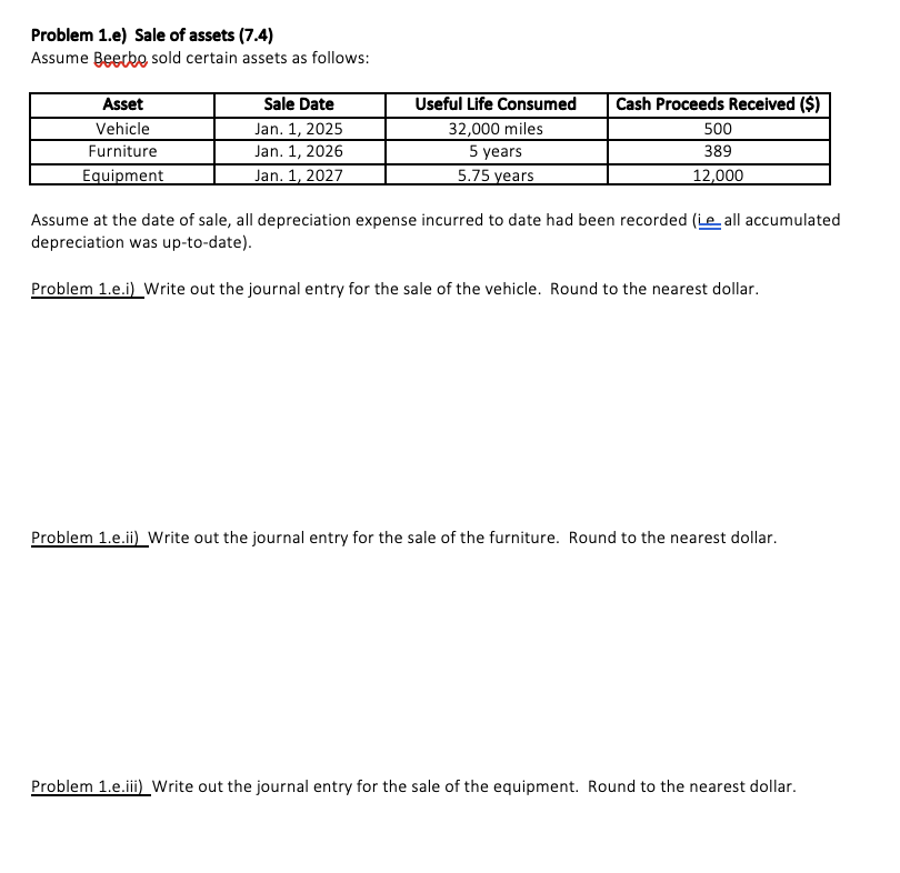 LO (various) Beerbe began fiscal year 2021 with no plant assets. On