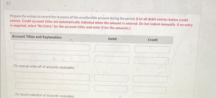  chapter 8 question 10 part c Prepare the entries to record