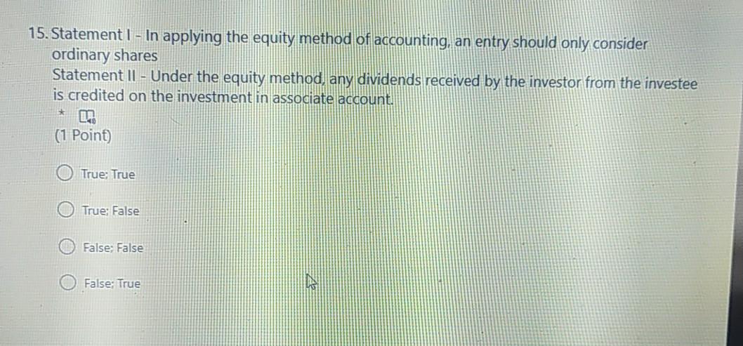 initial carrying value for purposes of subsequent application of the equity method?