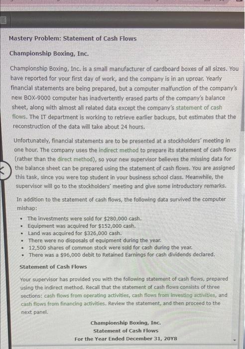  NEED HELP ASAP! THANK YOU :)) 3 Mastery Problem: Statement of