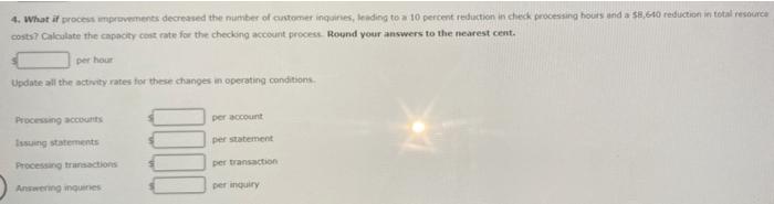 Activity Driver Account Account Supervision $52,000 Processing accounts 0.20 hr. No. of