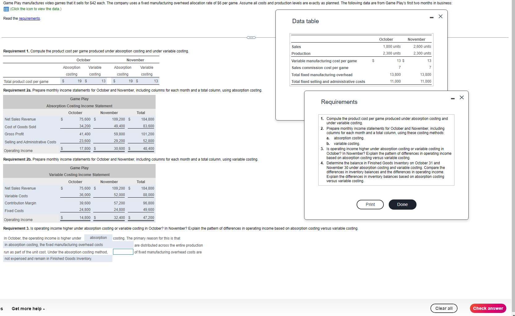 I NEED HELP PLZZZ Read the requirements. Data table Requirement 1. Compute