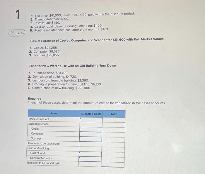 need help with this question 1. List price: $41,500; terms: 2/10, n/30;