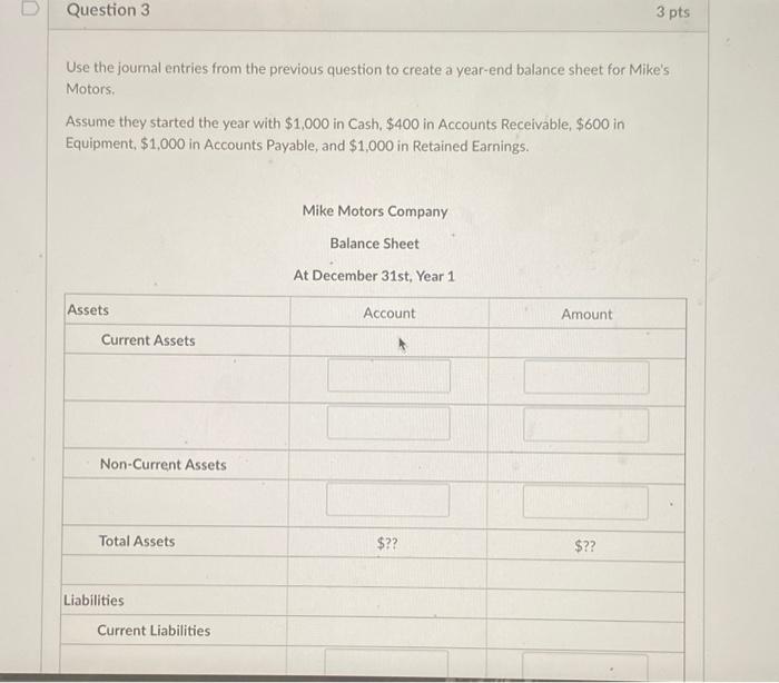  help pls Use the journal entries from the previous question to