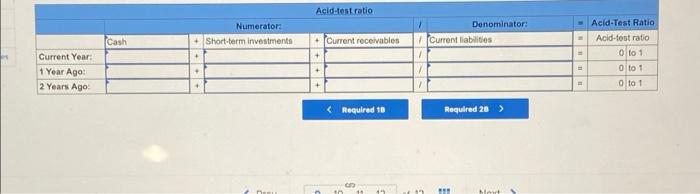 Exercises below. (Algo) [The following information applies to the questions displayed below)