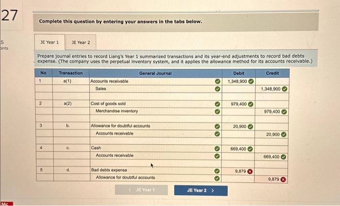 1 D and year 2 D, not sure what I'm doing incorrecly