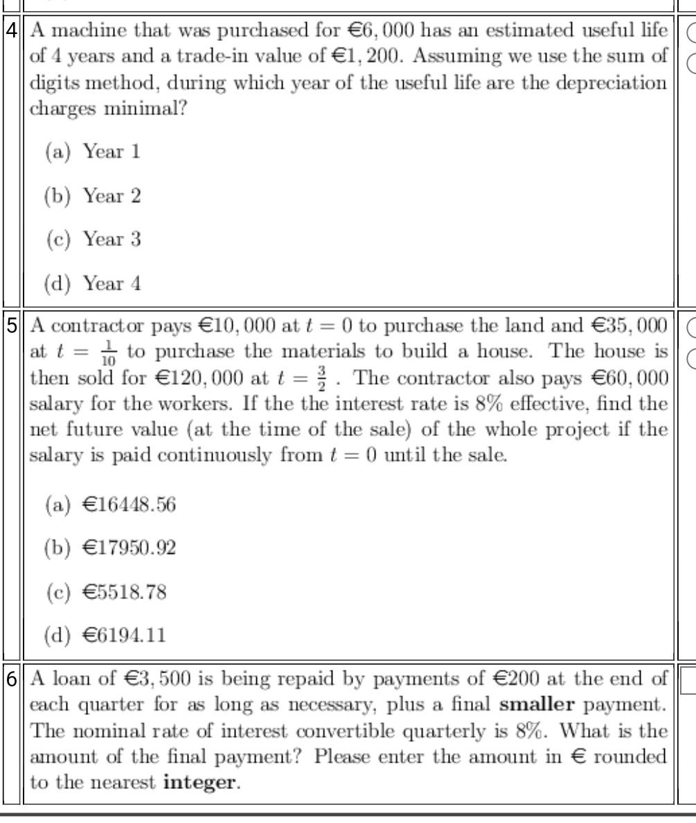  can someone help with these 3 4 A machine that was