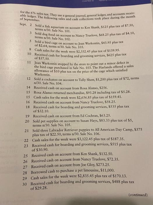 account numbers as shown in the chapter. P 10-11B (LO2/3) CASH RECEIPTS
